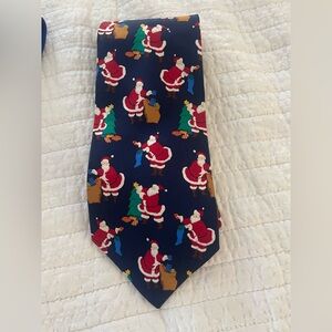 Vintage Noel Santa Claus Christmas Winter Neck Tie